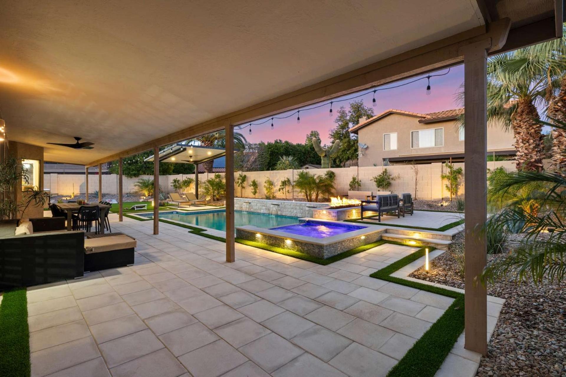 Backyard Bliss - Firepit Putt Play Pool &